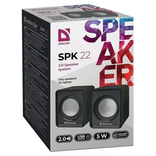 Компьютерная акустика Defender SPK22, Черный, купить недорого