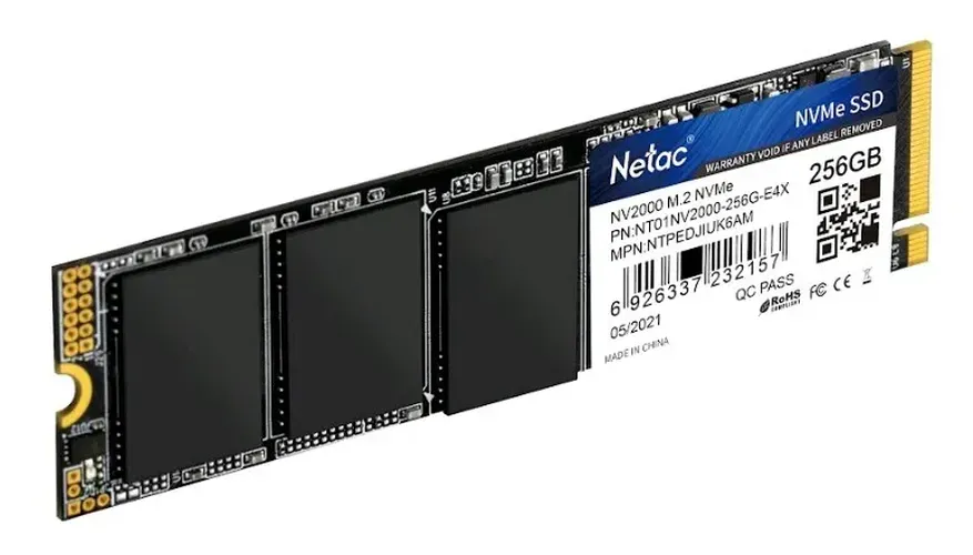 Внутренний SSD-накопитель Netac M.2 NVMe, 256 GB