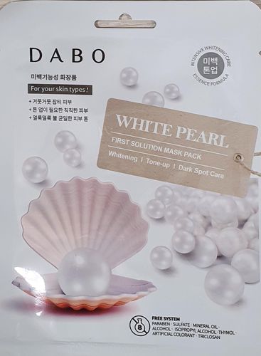 Yuz uchun niqob Dabo First solution White pearl