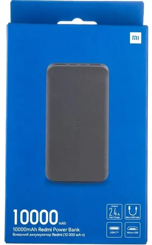 Tashqi akkumulyator Redmi Power Bank, 10000 mAh, qora, фото № 4