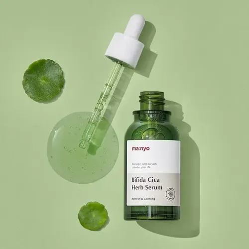 Успокаивающая сыворотка против воспалений Manyo Bifida Cica Herb Serum, купить недорого