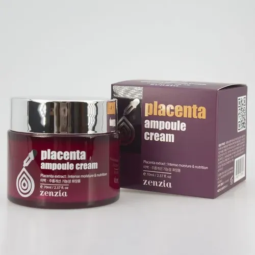 Plasenta bilan yuz uchun kun kremi Zenzia Placenta Ampule, 70 ml, фото