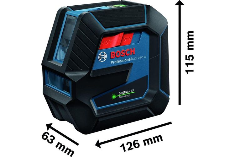 Комби-лазер Bosch GCL 2-50 G+RM 10 в кейсе, купить недорого