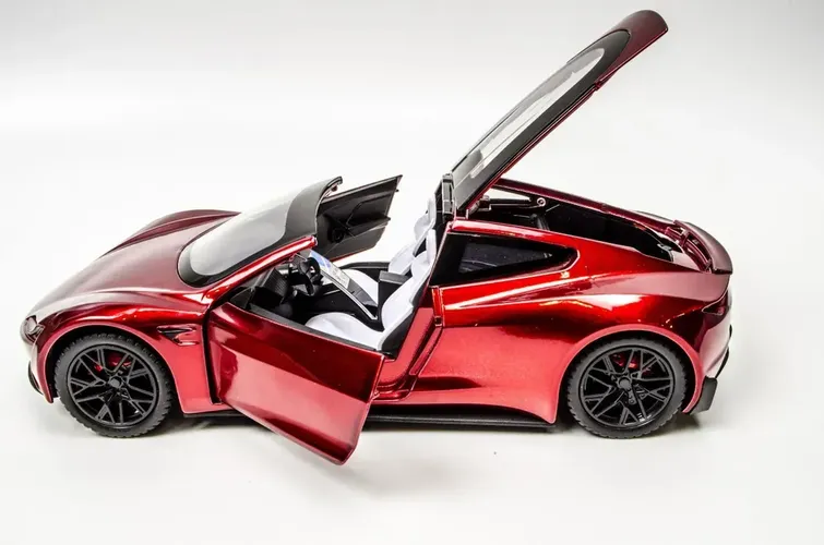 Машинка игрушка Che Zhi Tesla Roadster, Красный, купить недорого