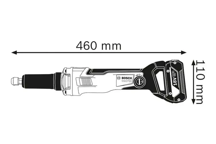 Аккумуляторная прямая шлифмашина Bosch GGS 18V-23 PLC, фото