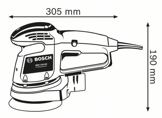 Эксцентриковая шлифовальная машина Bosch GEX 34-125, в Узбекистане