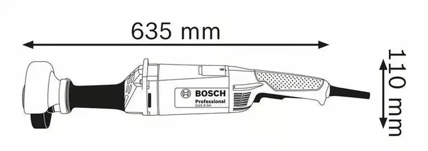 Прямая шлифмашина Bosch GGS 8 SH, фото