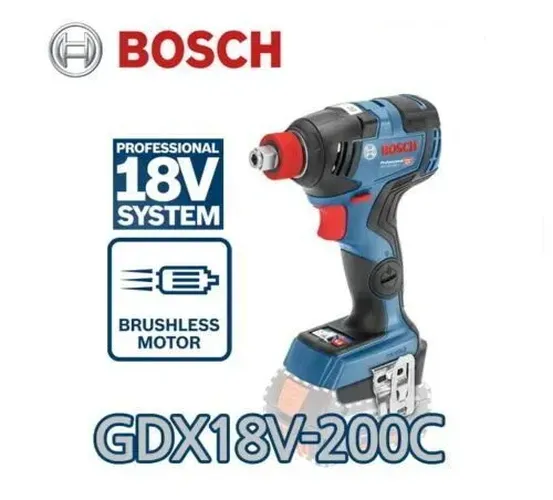 Аккумуляторный импульсный гайковерт Bosch GDX 18V-200 C, купить недорого