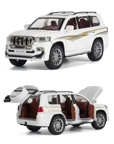 Машинка игрушка Toyota Prado, Белый