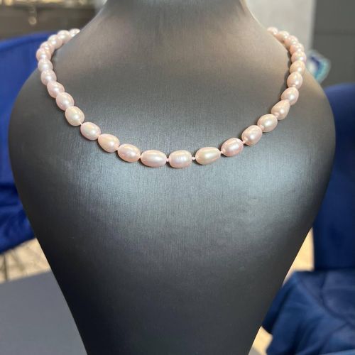Классическое ожерелье из отборных розовых жемчужин формы Rise PearlStore SH097-P1