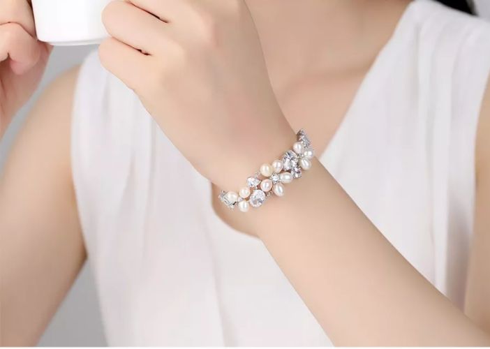 Wedding kollektsiyasidan Nobel bilaguzuk PearlStore PGM0168-W1, купить недорого