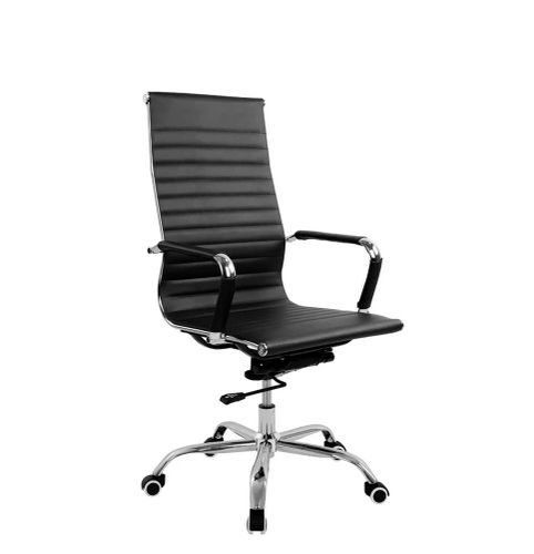 Кресло для персонала Dafna Slim HB ECO-30, Черный