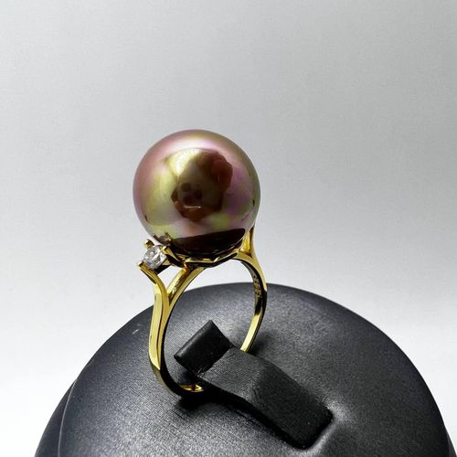 Klassik uzuk yirik tilla bilan Shell Pearl Vernel PearlStore 5TH026-G1, в Узбекистане