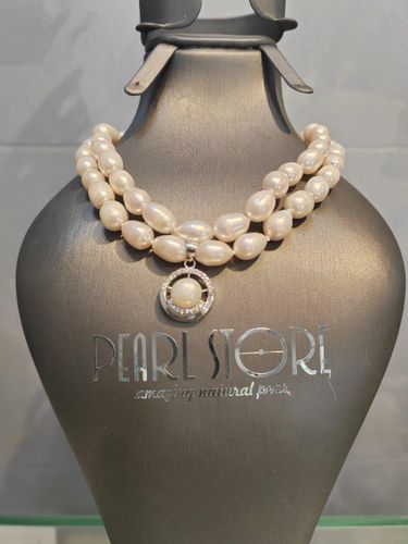 Колье с серебряным подвесом Excellence PearlStore SH0103-W1