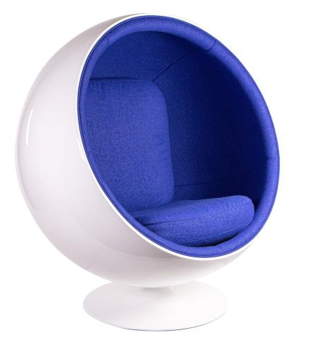 Арт кресло Dafna Ball Chair Y87, Белый-синий
