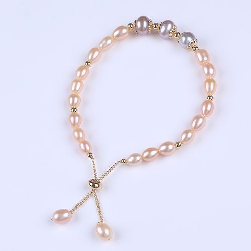 Изящный браслет Knot of love с розовым жемчугом PearlStore ZH0032-M1