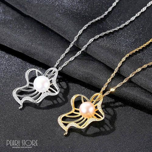 Роскошная подвеска Flowers с розовым жемчугом PearlStore PGM0056-P1, купить недорого