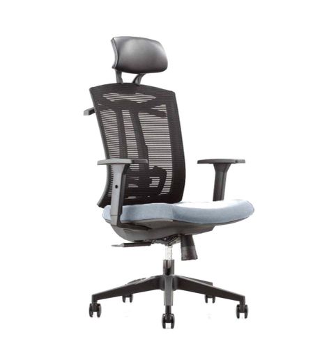 Кресло для персонала Dafna Arano 6206A-2, Серый-черный