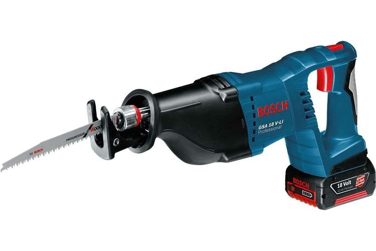 Аккумуляторная сабельная пила Bosch GSA 18 V-LI 2x5 Ah