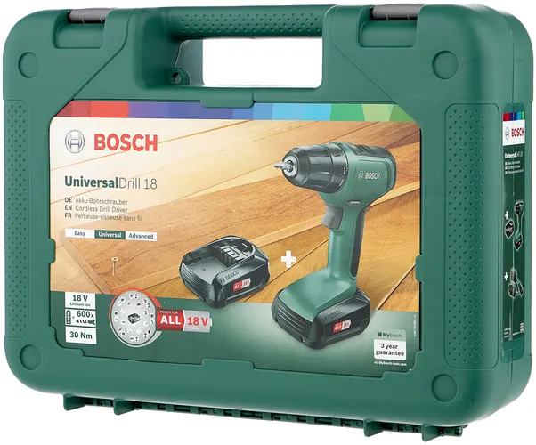 Simsiz drel-shurup buragich Bosch Universal Drill 18, в Узбекистане