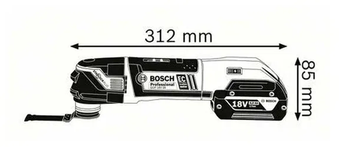 Реноватор Bosch GOP 18V-28 + ACC L-Boxx UNI, купить недорого