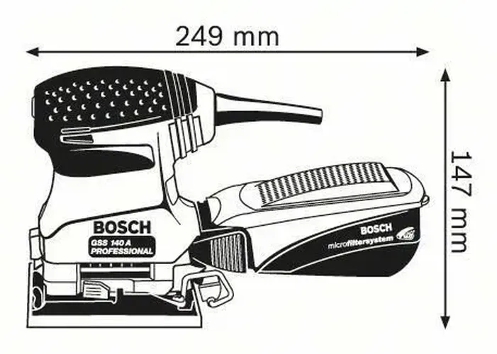 Орбитальная шлифмашина Bosch GSS 140-1 A, фото