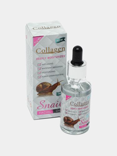 Сыворотка Collagen экстракт улитки против старения, питательный увлажняющий для лица, 30 мл, купить недорого