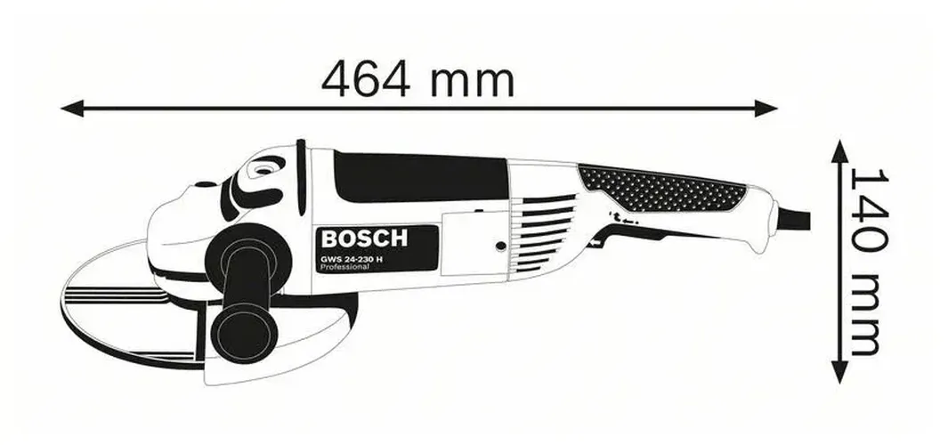 Угловая шлифмашина Bosch GWS 24-230 H, купить недорого