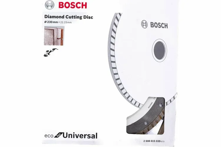 Алмазный диск Bosch отрезной ECO Universal Turbo, 230 мм, фото