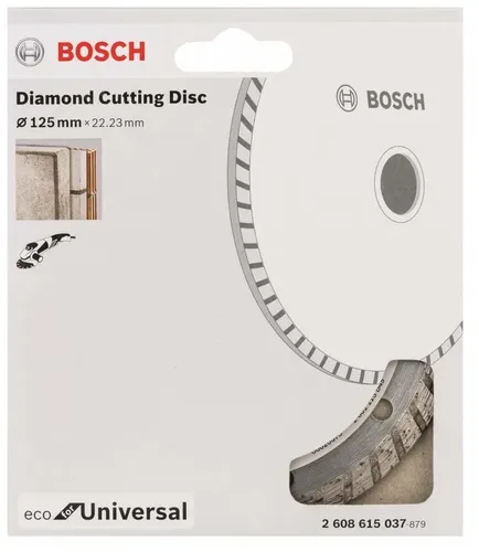 Алмазный диск Bosch отрезной ECO Universal Turbo, 125 мм, в Узбекистане