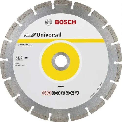 Алмазный диск Bosch отрезной ECO Universal Turbo, 230 мм, в Узбекистане