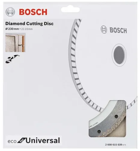 Алмазный диск Bosch отрезной ECO Universal Turbo, 230 мм, купить недорого