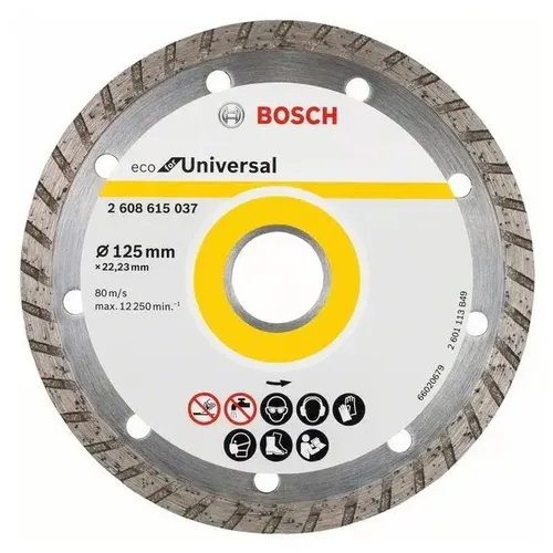 Алмазный диск Bosch отрезной ECO Universal Turbo, 125 мм, купить недорого