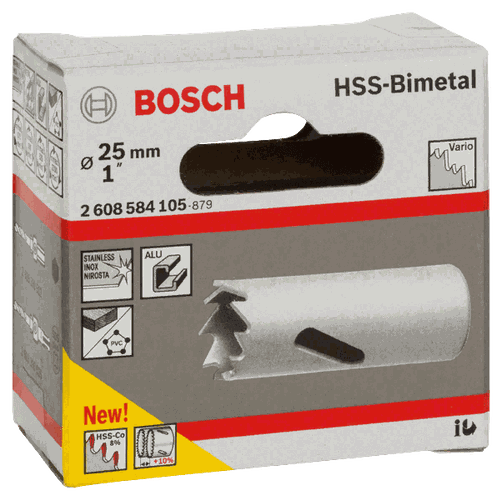 Коронка Bosch HSS-Bimetall, 25 мм, купить недорого