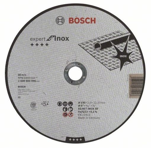 Отрезной диск Bosch Expert for Inoх, 230 х 2