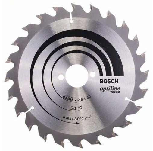 Arrali disk Bosch 190x30 - 24 T, 2.6 mm