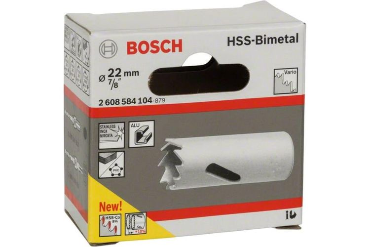 Коронка Bosch HSS-Bimetal Standard, 22 мм, купить недорого