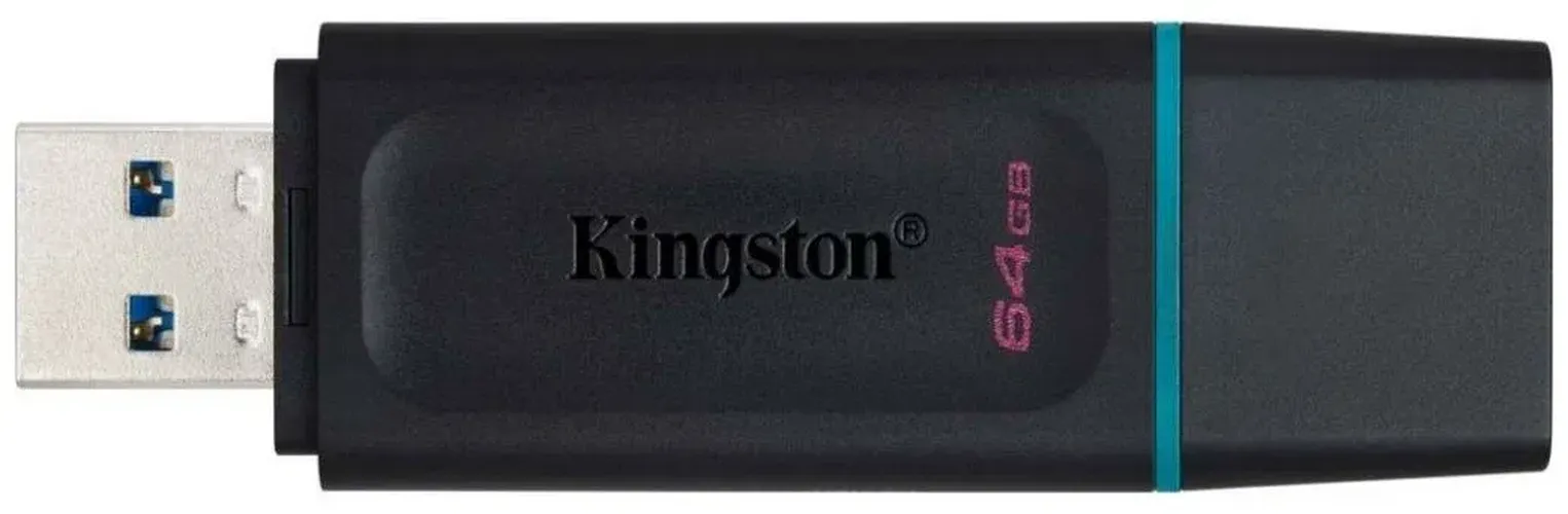 Флешка Kingston DTX 64 GB, Черно-синий, фото