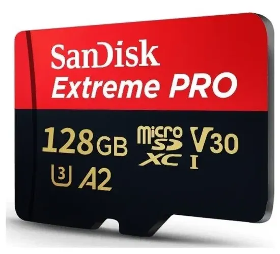Fleshka SanDisk Extreme Pro 128 GB, Qora-qizil, фото
