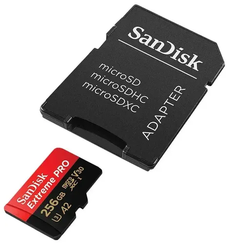 Fleshka SanDisk Extreme Pro 256 GB, Qora-qizil, купить недорого