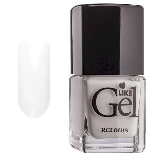 Лак для ногтей Relouis с гелевым эффектом Like Gel, Белый, Тон №8