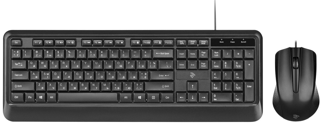 Комплект (мышь + клавиатура) 2E MK404, Черный