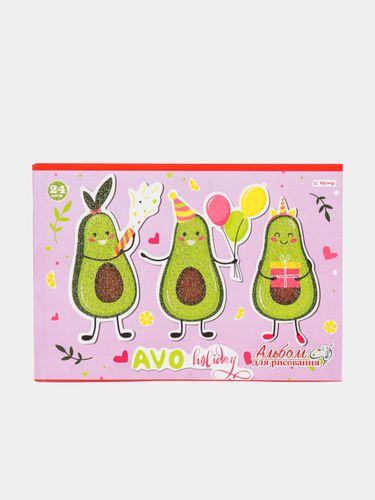 Альбом для рисования "Avo", 24 листов, Аметистовый