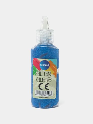 Kлей жидкий с блестками Centrum Glitter Glue, 21 мл, Лазурный