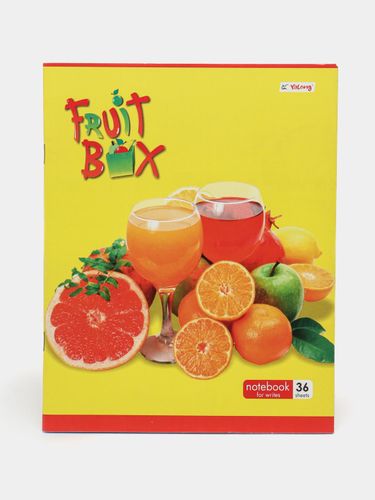 Тетрадь в клетку Yalong "Fruit Box", Белый