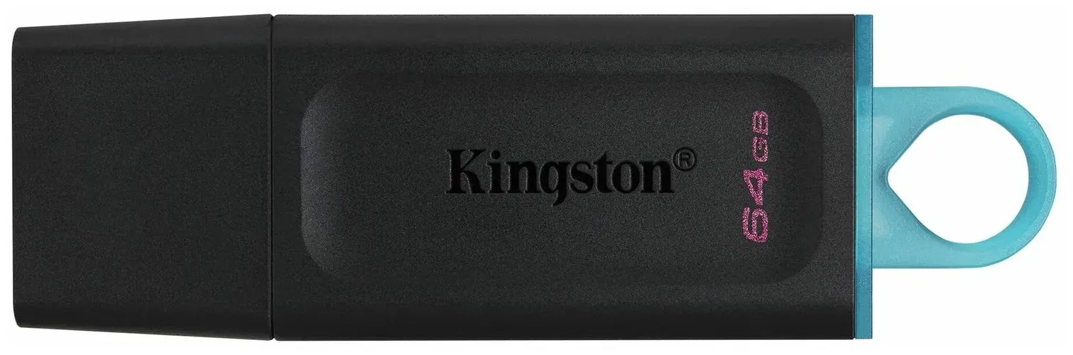 Флешка Kingston DTX 64 GB, Черно-синий, фото № 4