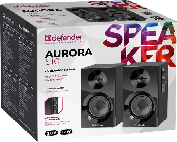 Akustik tizim DEFENDER AURORA S10, Qora, в Узбекистане