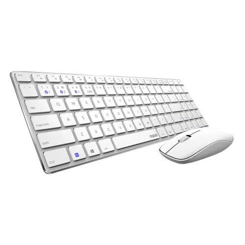 Комплект (мышь + клавиатура) Rapoo 9300M, Белый