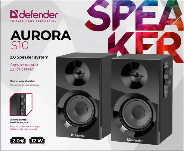 Akustik tizim DEFENDER AURORA S10, Qora, купить недорого