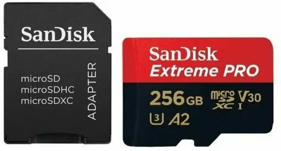 Fleshka SanDisk Extreme Pro 256 GB, Qora-qizil, в Узбекистане